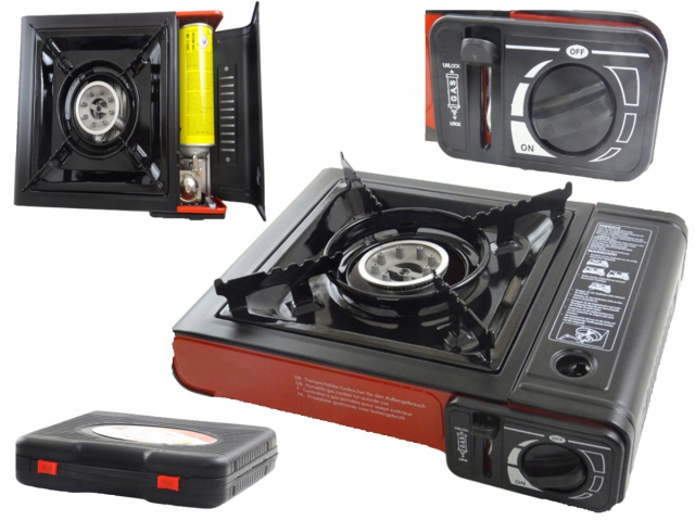 KUCHENKA TURYSTYCZNA GAZOWA POLOWA NA KARTUSZE+REDUKTOR DO BUTLI I WALIZKA Model KUCHENKA TURYSTYCZNA JEDNOPALNIKOWA WALIZKA