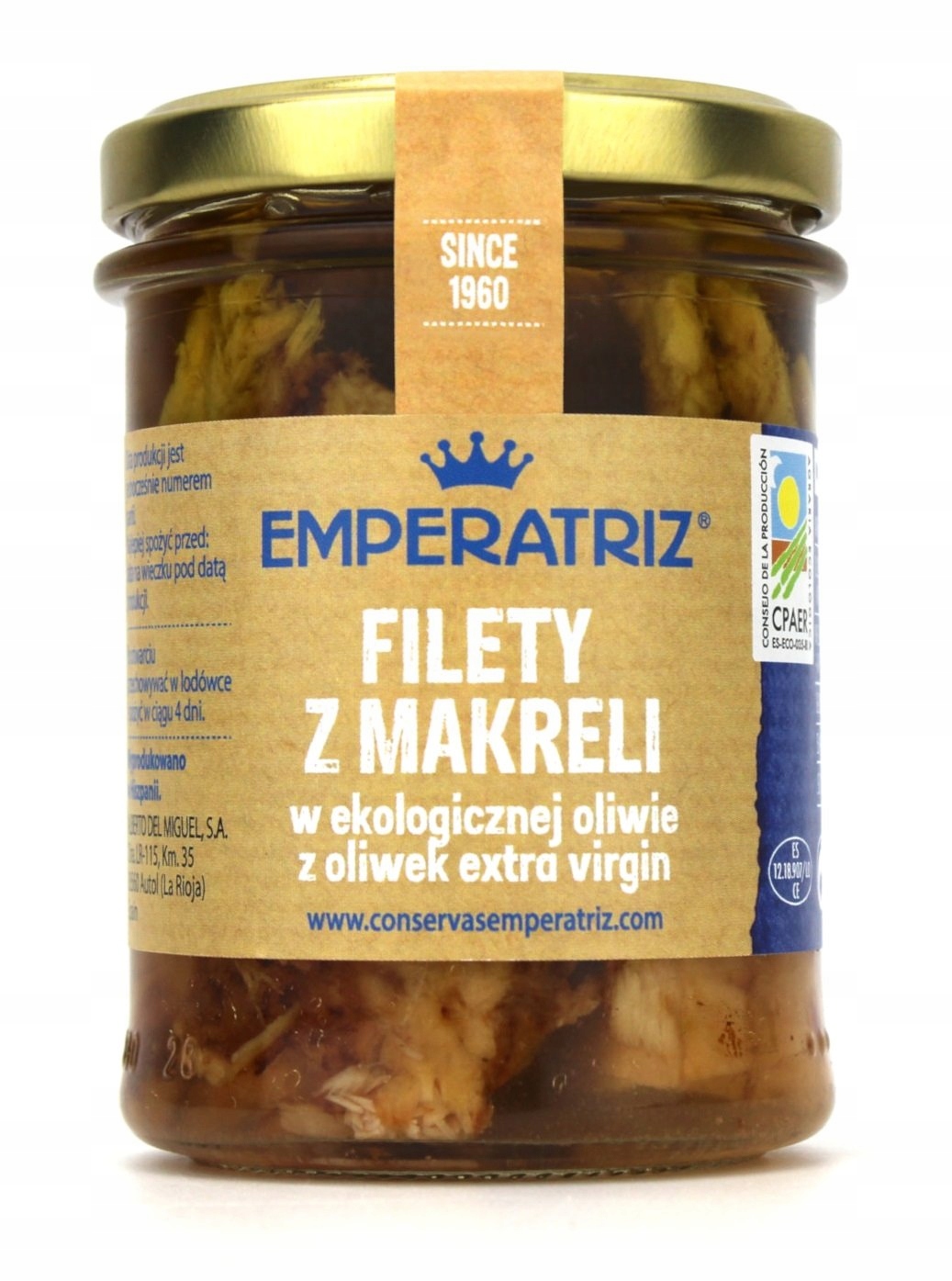 Makrela Filety V Bio Olivovém Oleji Extra Virgin 180 g (120 g) (sklenička)...