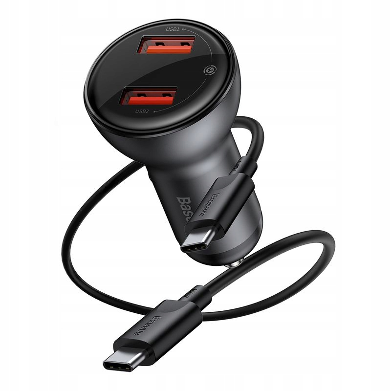 

Ładowarka samochodowa Baseus + kabel Usb-c 45W 5A