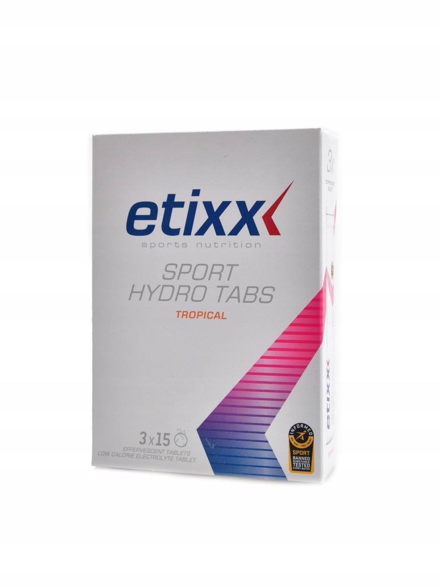 Etixx Sport hydro tablety 3 x 15 šumivých tablet tropical