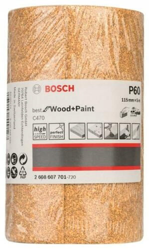

Papier ścierny rolka 115mmx5metrów P60 Bosch C470