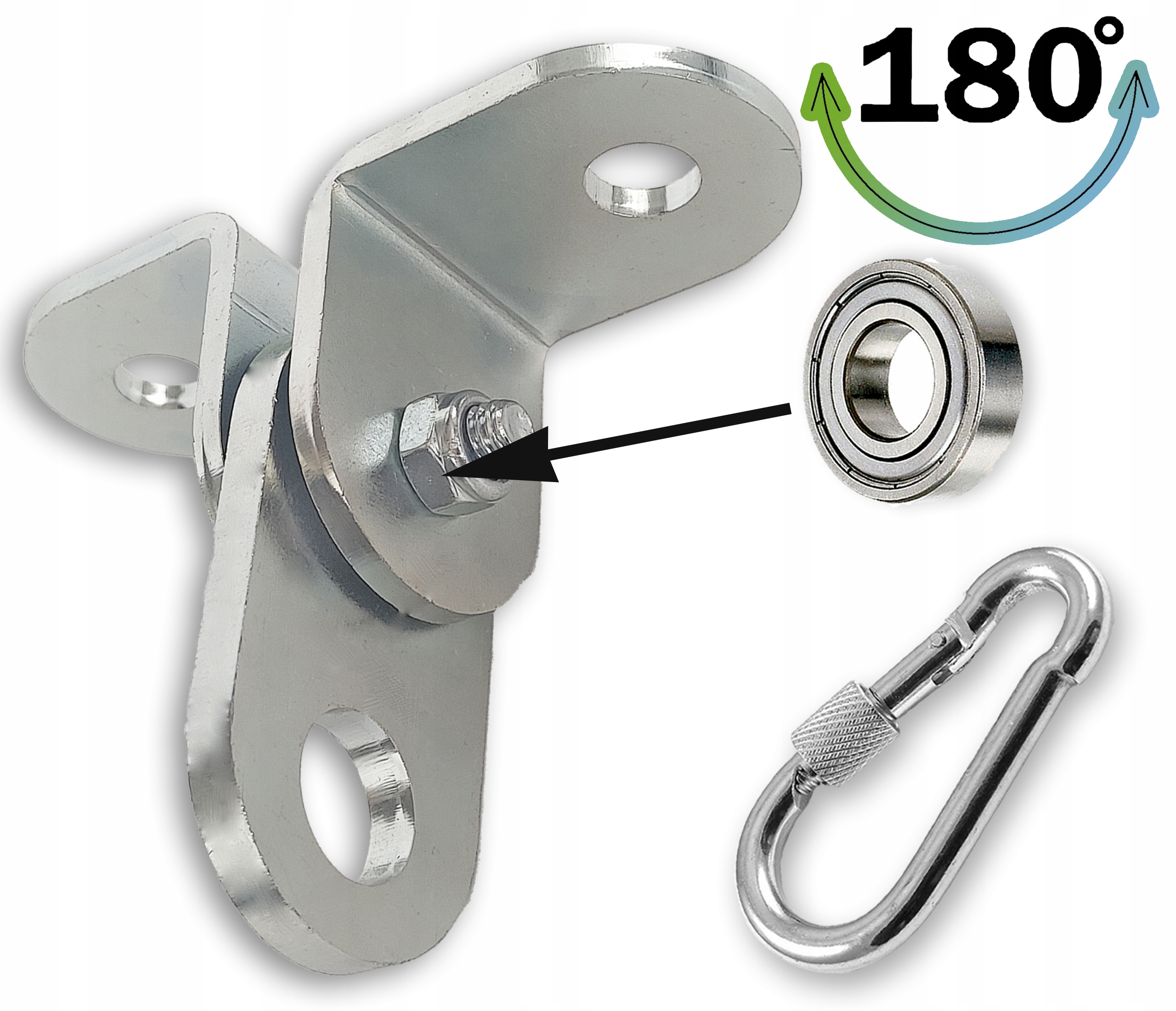 Uchwyt huśtawki ŁOŻYSKOWANY mocowanie OCYNK Rodzaj wisząca