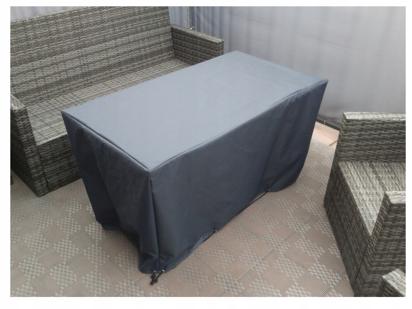 Obal na zahradní stůl na míru 380x50x60 cm