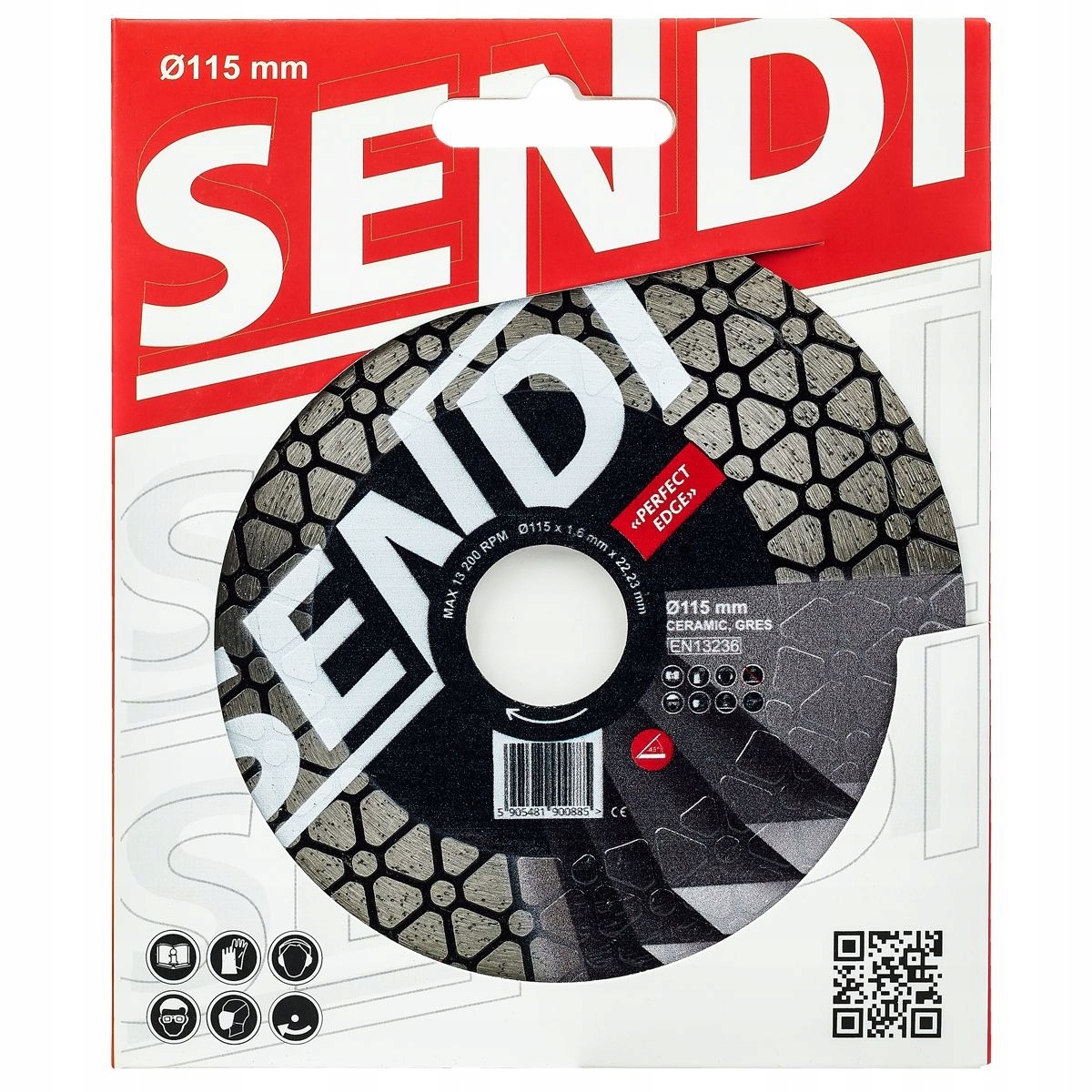 Tarcza diamentowa Sendi Perfect Edge 115 mm do Cut 45 Jolly ukosowania