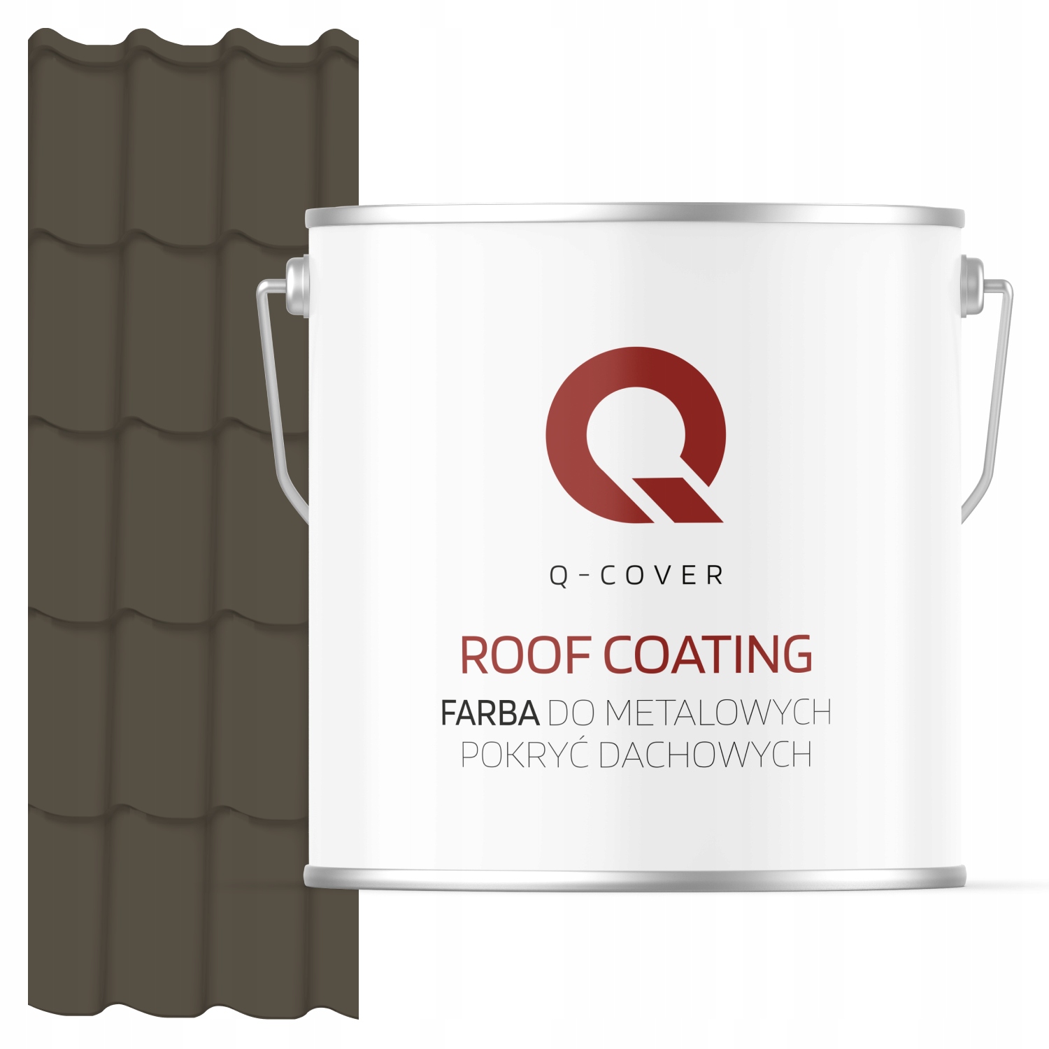 Farba Na Kovové Strechy Z Pozinkovaného Plechu Sivá Hnedá Ral 7013 5 L Saténová