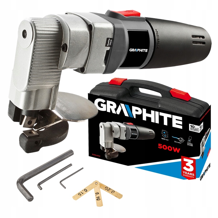 Nożyce do blachy prostej GRAPHITE 59G402 + WALIZKA