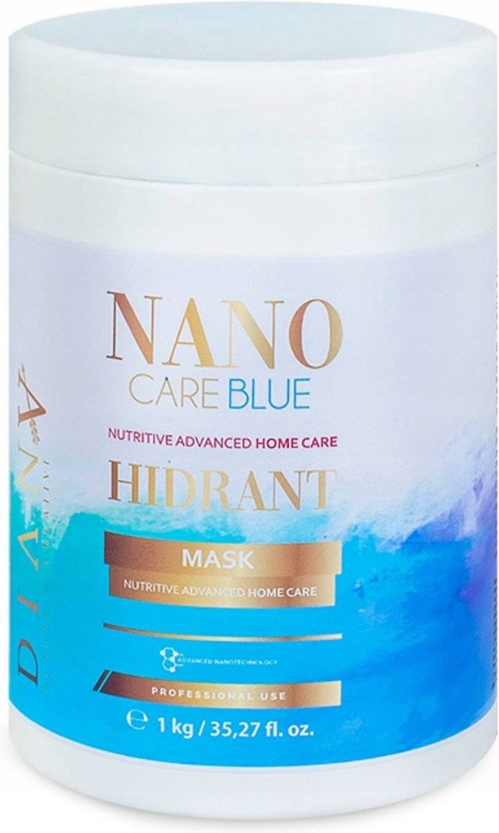 Diana Nano Blue Care Vyživující maska po nanoplastii, keratinu, 1000 ml