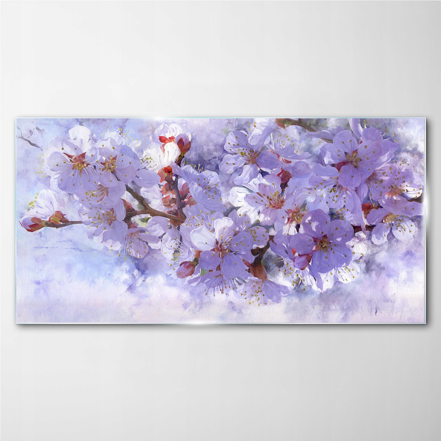 

Foto-obraz szklany Malarstwo gałąź kwiaty 140x70