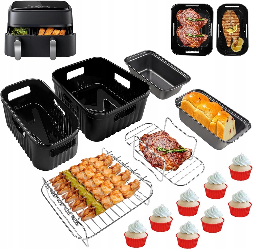 Akcesoria Airfryer Do Frytkownicy Philips Dual Basket Zestaw 3000/5000 3L6L