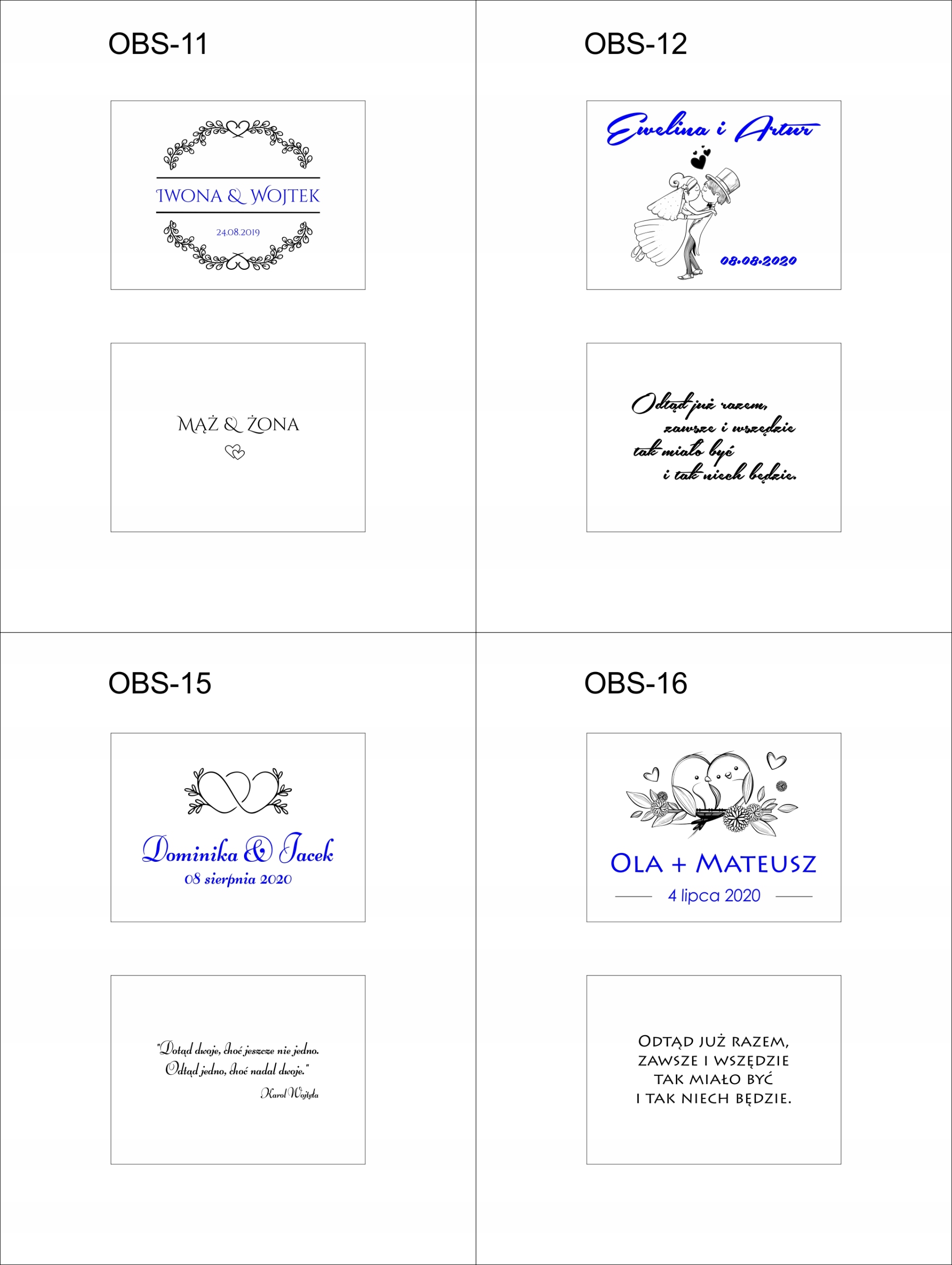 BIAŁE PUDEŁKO NA OBRĄCZKI ślub GRAWER imiona cytat Wysokość produktu 4.2 cm