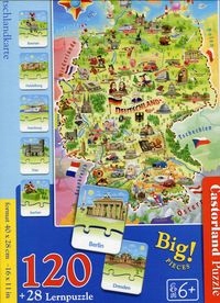 Puzzle . Puzzle 120 Deutschlandkarte 43015