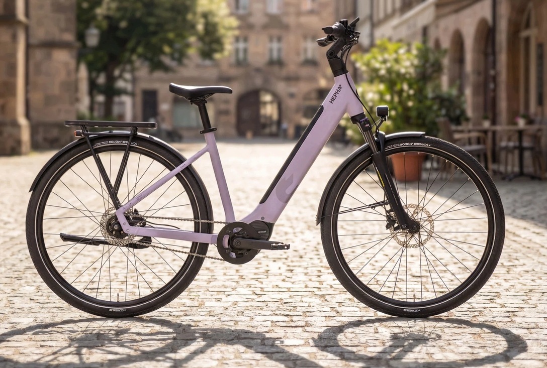 Rower E-bike Hepha City 8 pasek Gates silnik 100Nm bateria 600 Wh