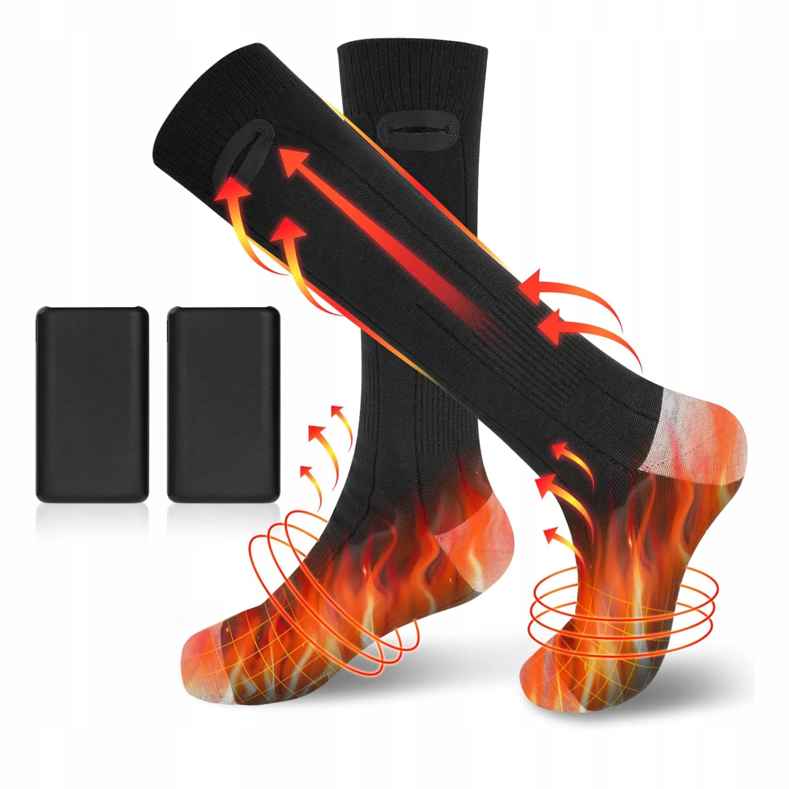 Skarpety Podgrzewane Elektryczne zimowe termiczne ogrzewacze stóp getry