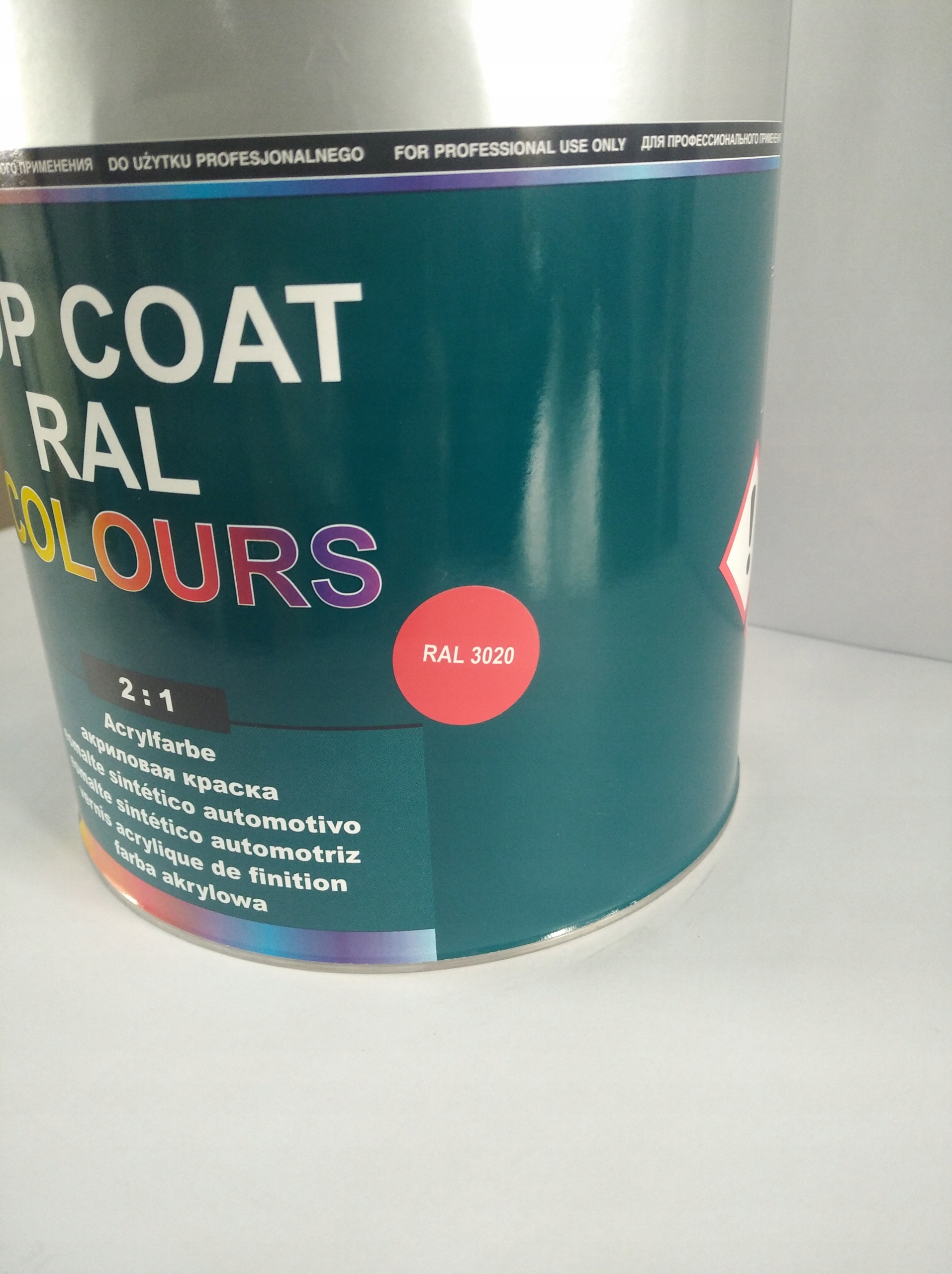 Ral 3020 Lakier Akrylowy 3 75 L CZERWONY Packaging Volume 3750 ml