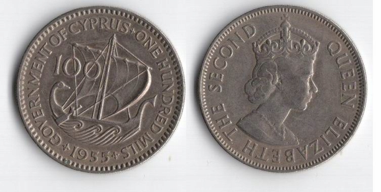 CYPR BRYTYJSKI 1955 100 MILS