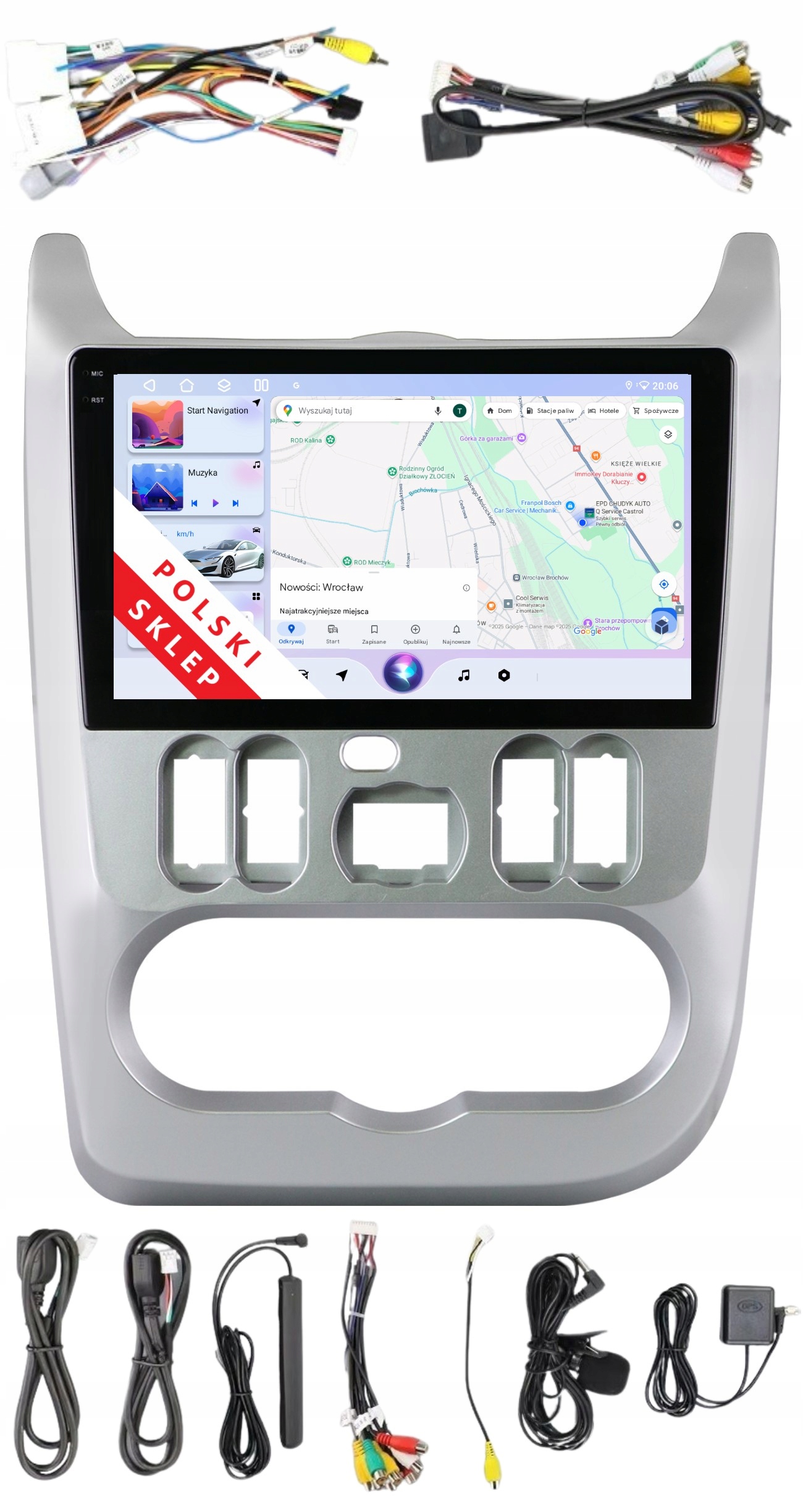 Rádio 2DIN Navigácia Android Dacia Logan 1 I Sandero A 6 Gb Dsp Carplay Lte