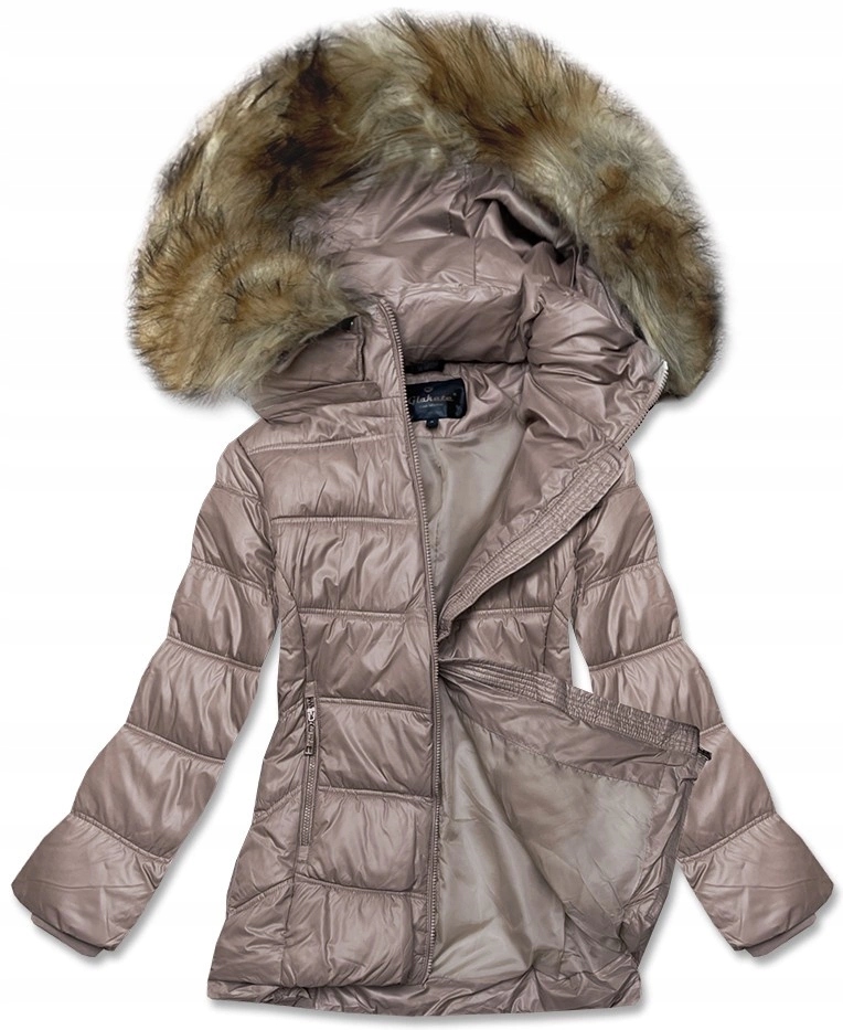 Lehká Bunda Kapuce H-205 Cappuccino L (40)