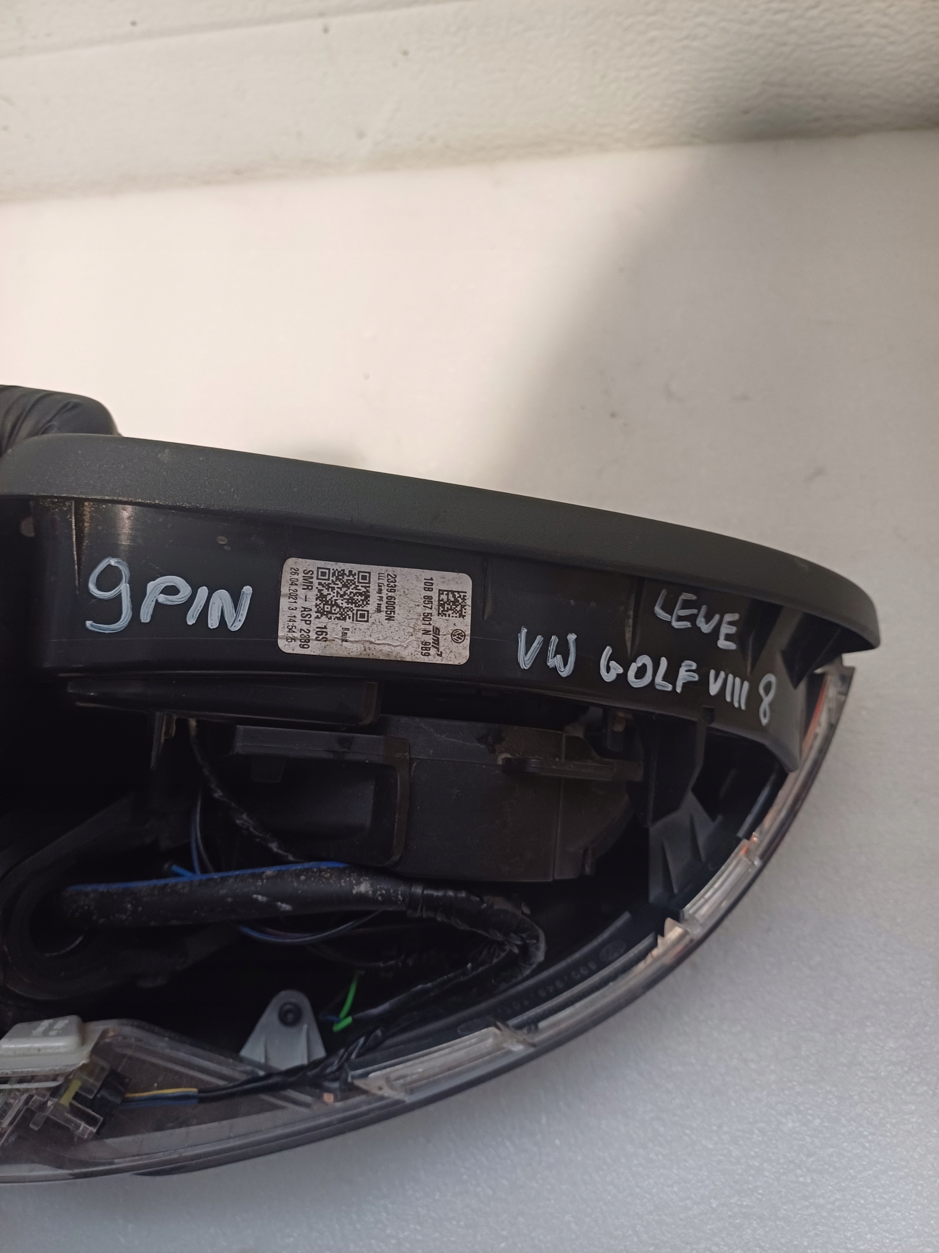 Spiegel äußere links VW GOLF 8 VIII 9 PIN