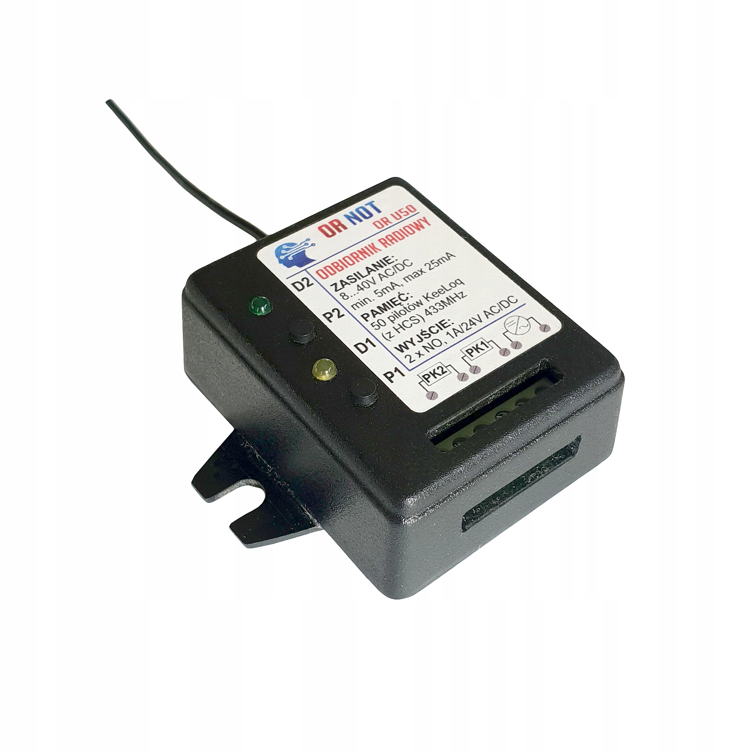 

Ornot odbiornik radiowy Keeloq 433,92MHz Or U50