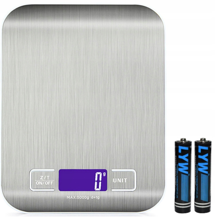 

Waga Kuchenna Elektroniczna Led 5 kg 1g Baterie