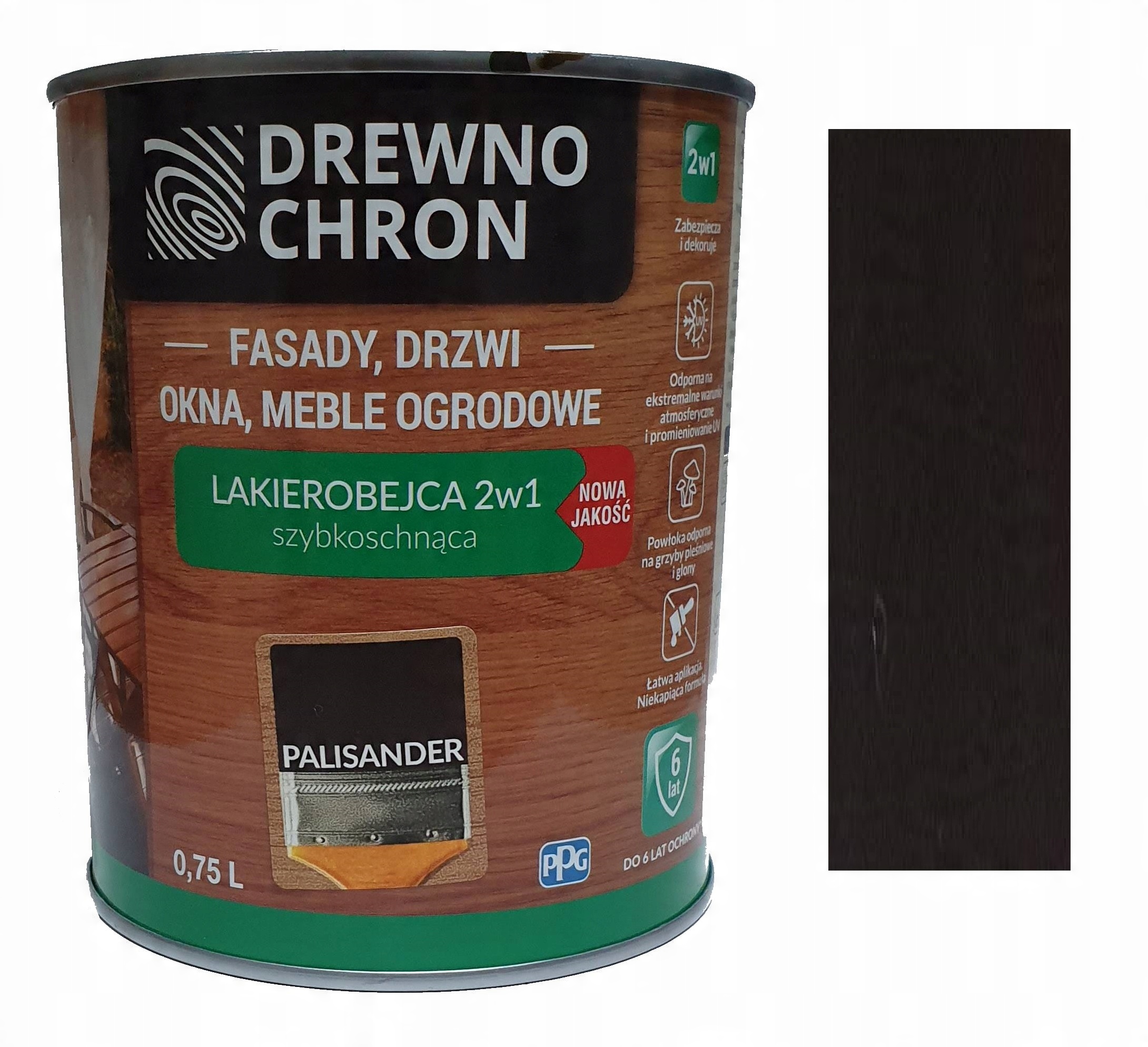 

Drewnochron Lakierobejca 2W1 Palisander 0.75L