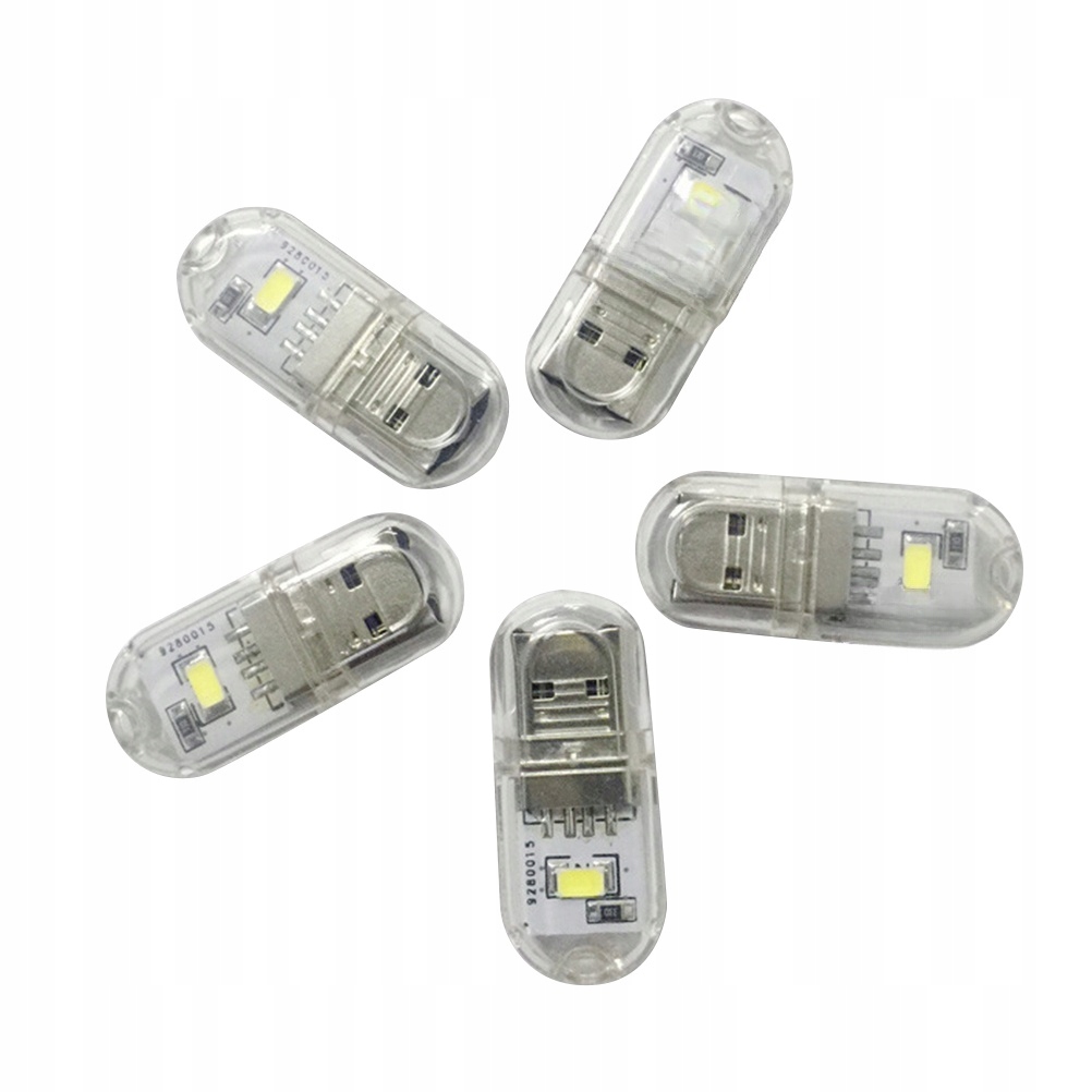 LAMPKA NOCNA SREBRNA 6 SZTUK