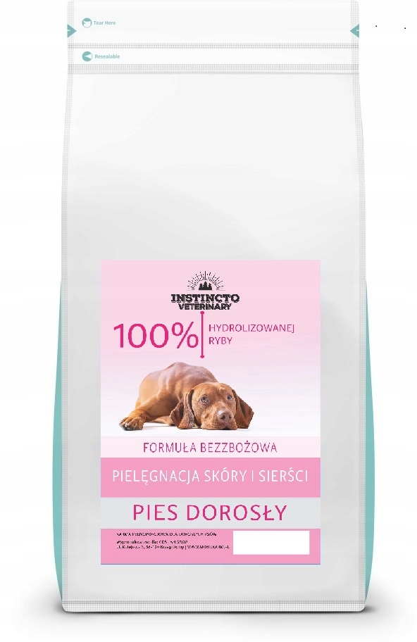 Levně Krmivo pro psy Instincto Peptide+ Skin&Hair ryba bez obilovin 1.5 kg