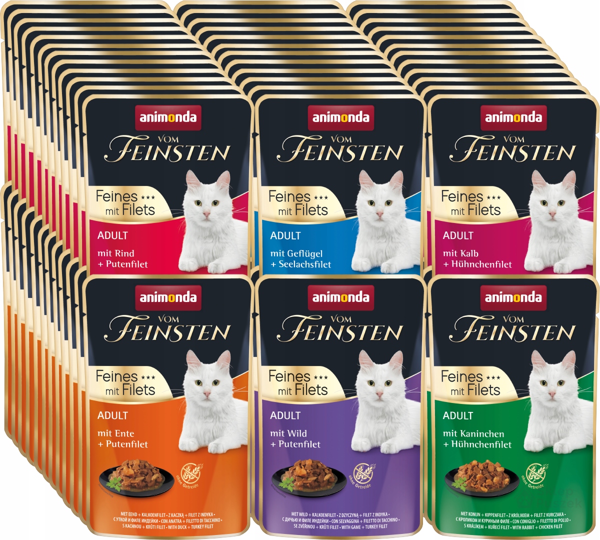 Levně Animonda vom Feinsten Fines kapsička 72x85 g pro kočky MIX všech příchutí