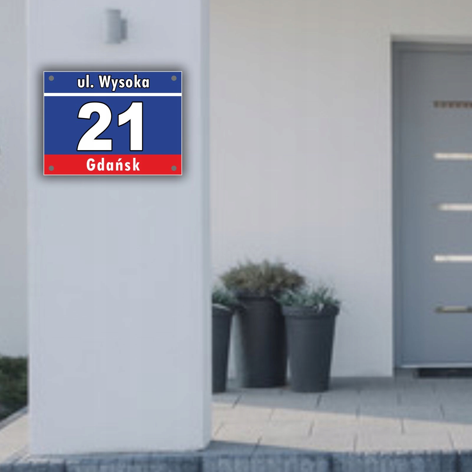 TABLICZKA ADRESOWA numer na dom tablica 40x30 cm Kod producenta PCV30x20