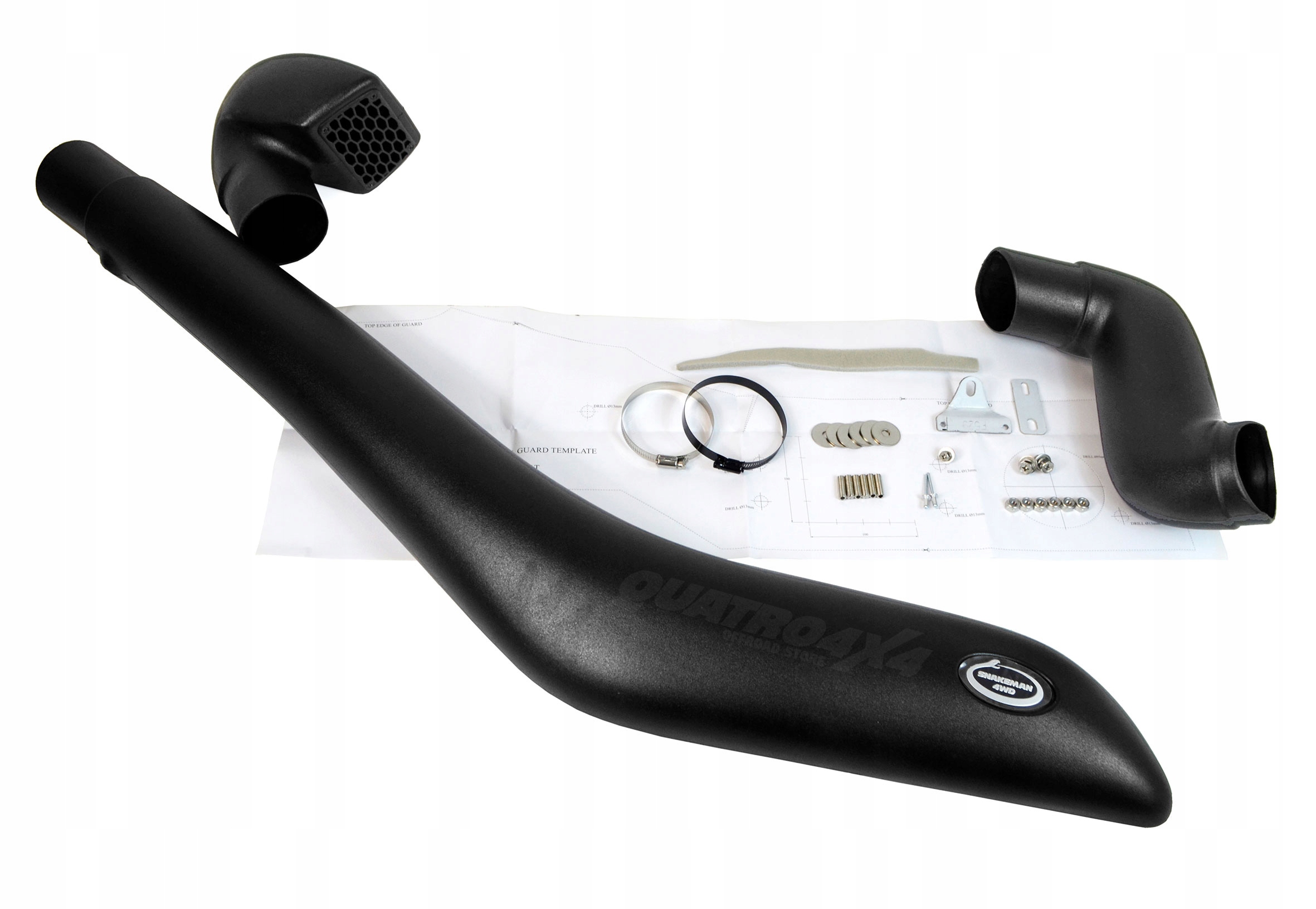 Ford Ranger (2011+) diesel Snorkel Lldpe Vstup Vzduchu Snakeman 4WD