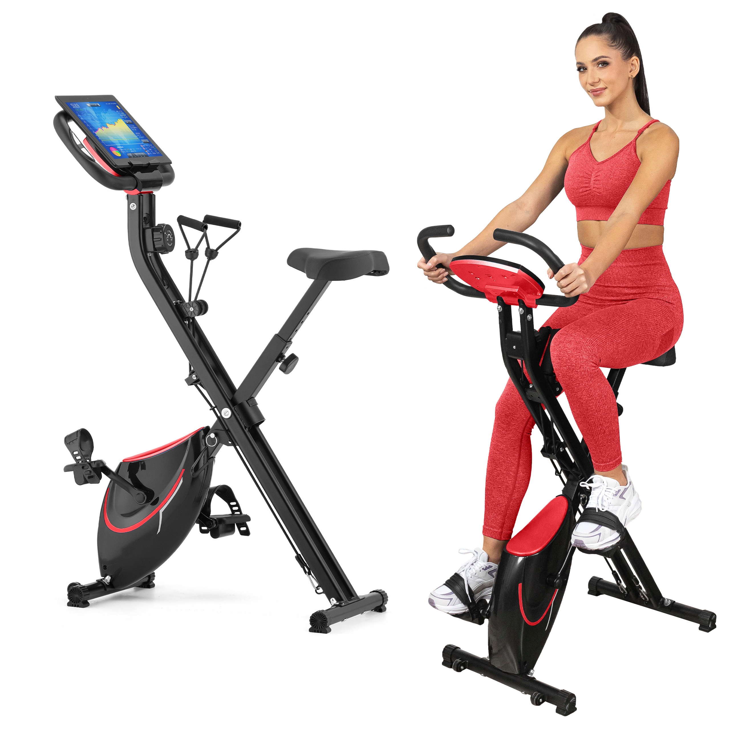 Rower Stacjonarny Składany Rowerek Treningowy Magnetyczny Do 120 Kg Gymtek