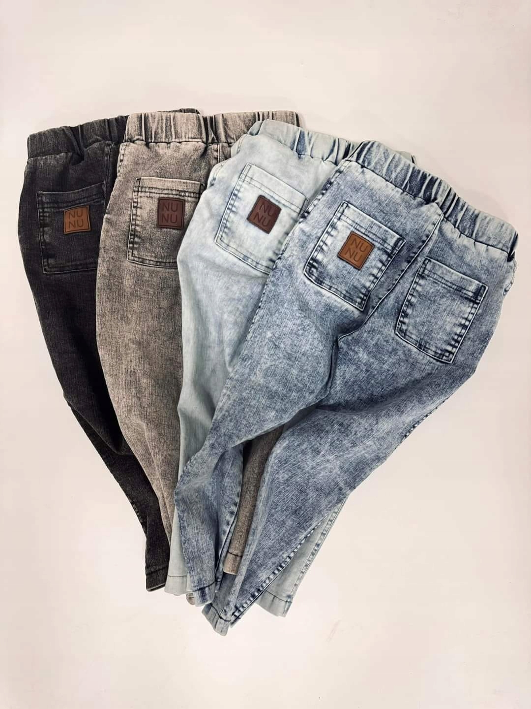 Spodnie NUNU JEANS DENIM dar blue 140/146 Krk Kolor niebieski