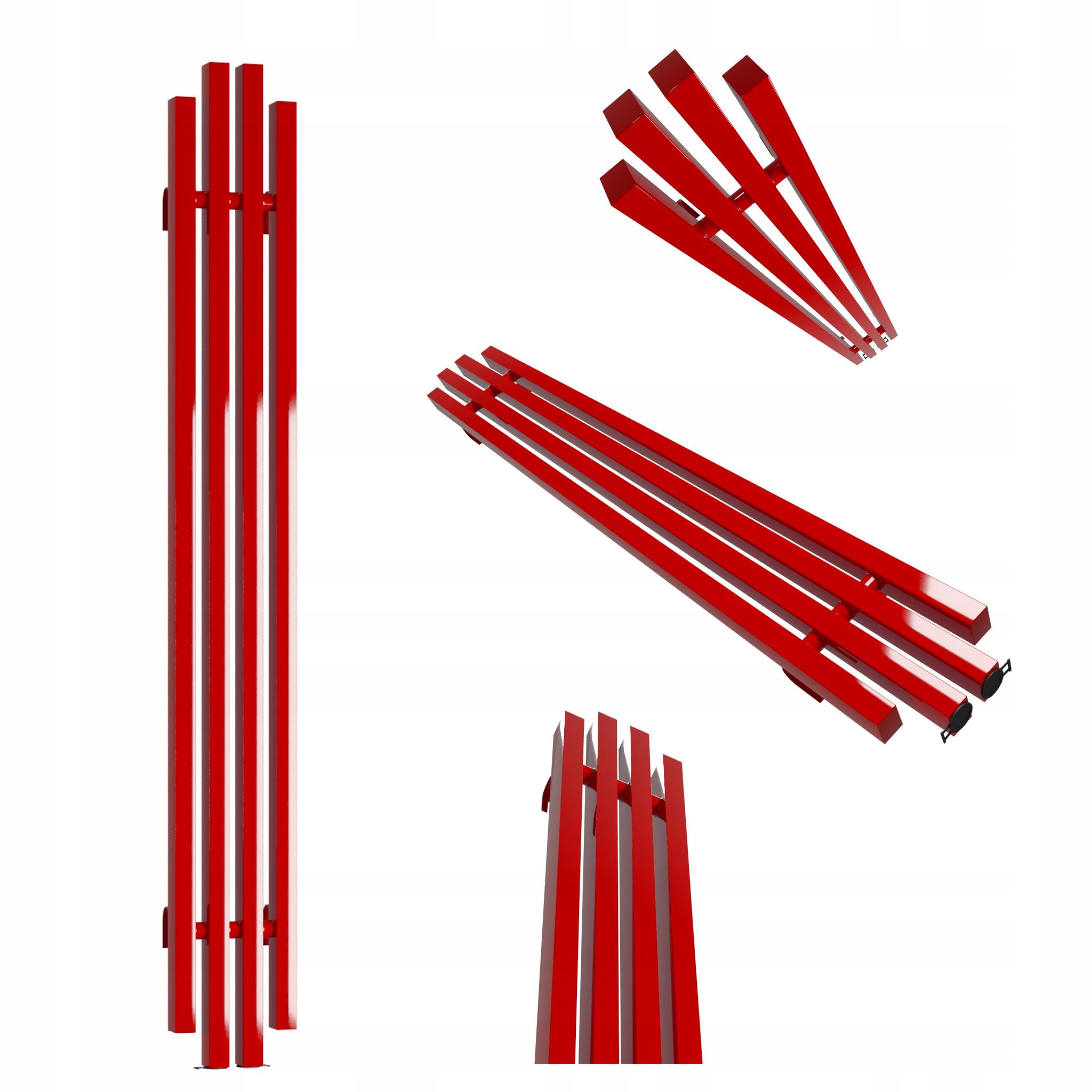 Dekorativní radiátor Bigben 120x18 červený