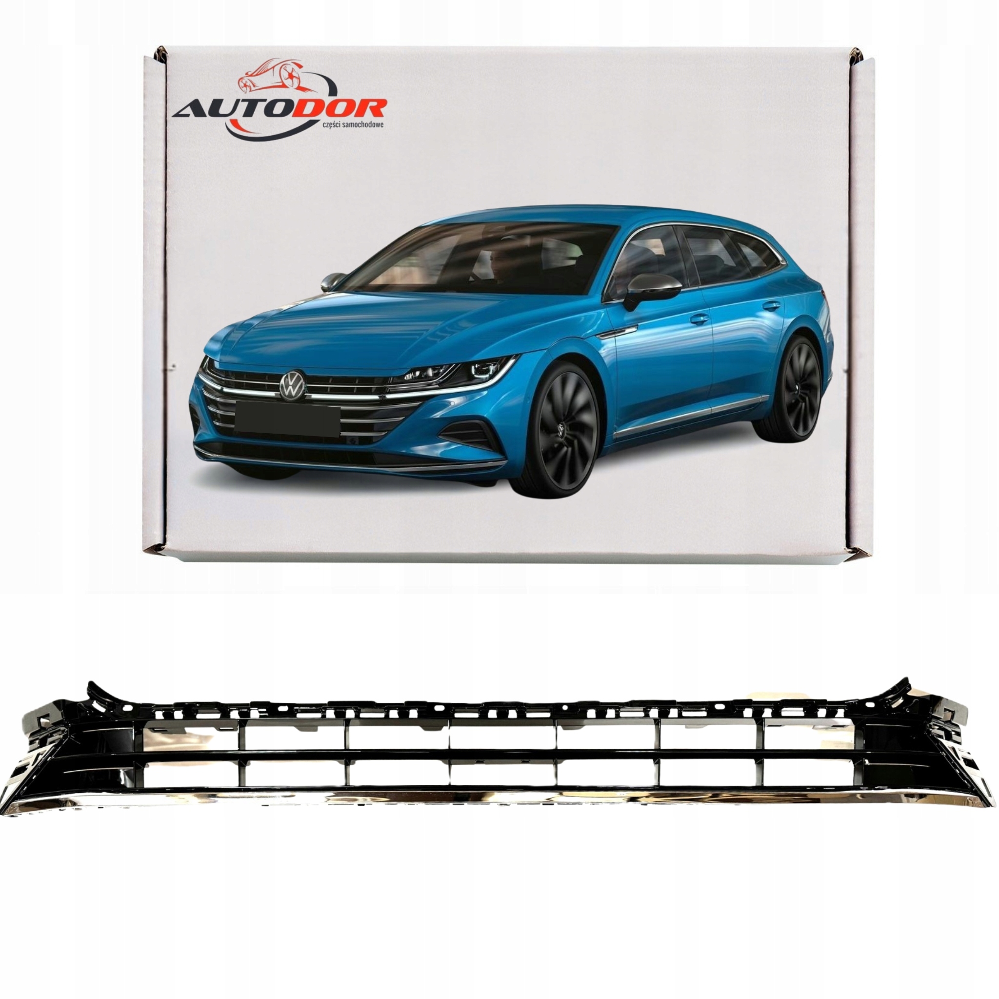 Vw Arteon R-line 2017- Gril Mřížka Středová Atrapa Chrom Přední 3G8853677B