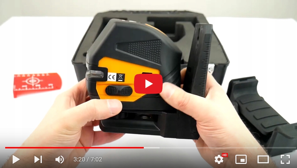 Laser krzyżowy wieloliniowy CROSS 5.2 wyznaczanie SPADKÓW samopoziomujący EAN (GTIN) 5904507008840