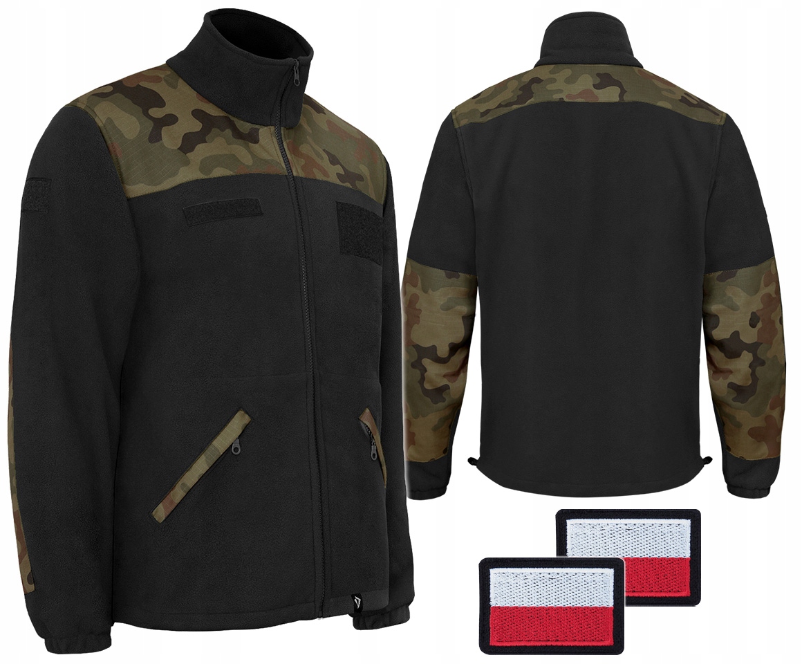 Vojenský Polar Mon Vlajky Mikina Silná Dominator Maskáčový Pl Camo VZ.93 +gr.