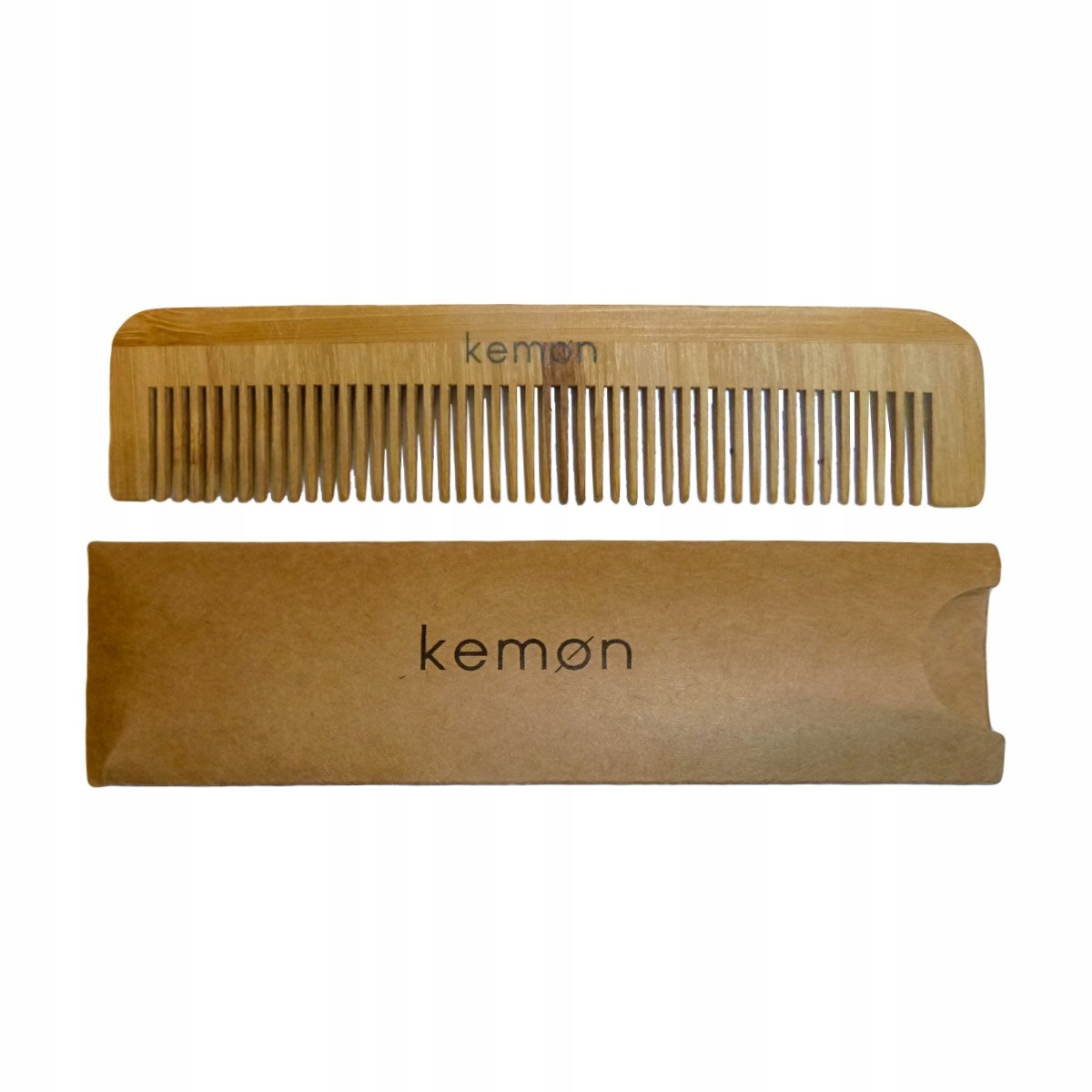 

Kemon Grzebień bambusowy do włosów i brody, w etui