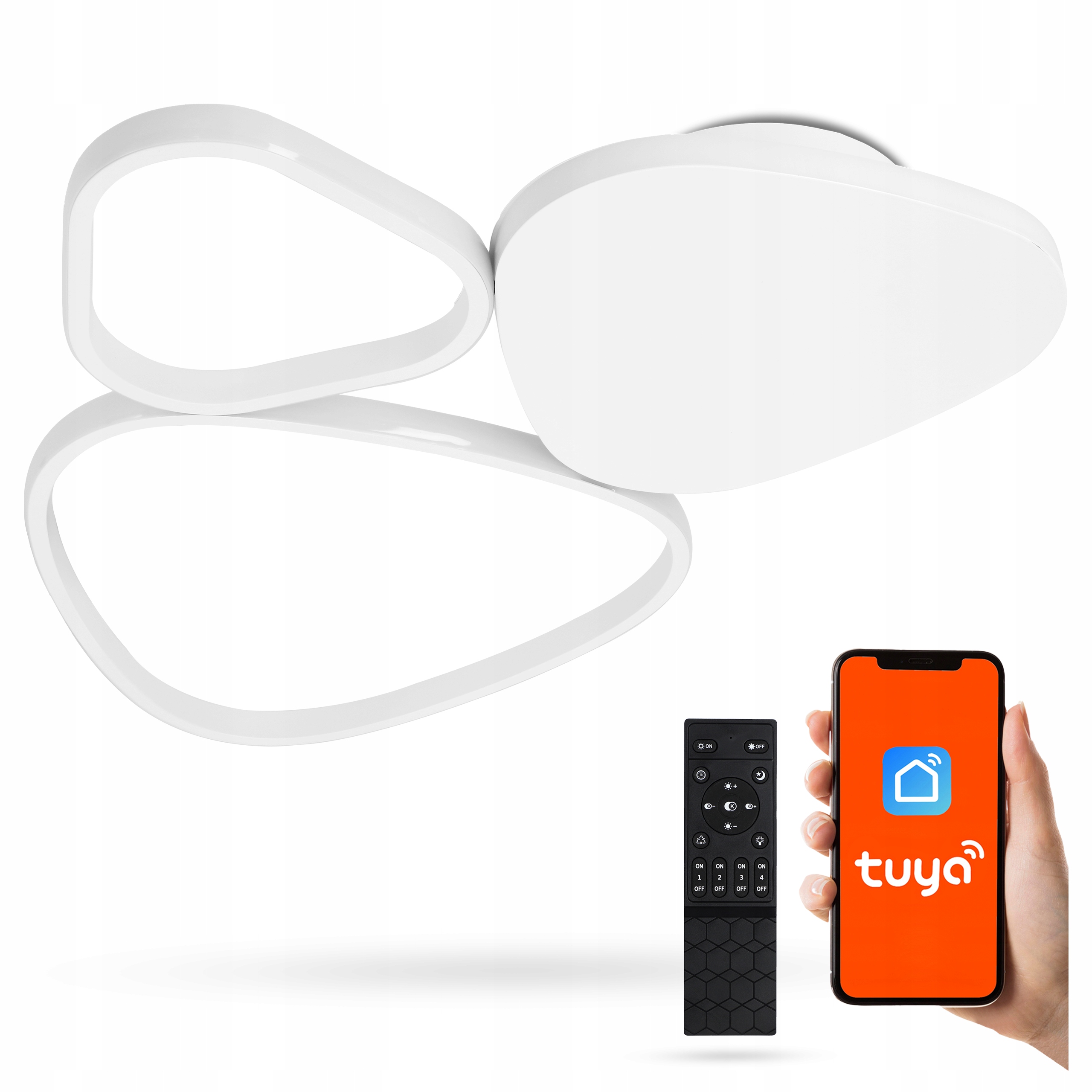 stropní svítidlo Led Stropní Svítidlo Nástěnný Tuya Aplikace pro telefon Dálkový Ovladač 80W