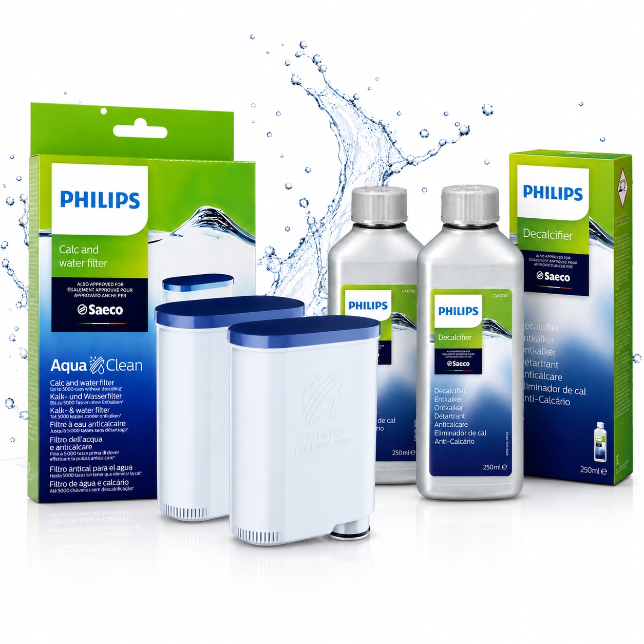 2xFiltr Wody Do Ekspresu Philips/Saeco CA6903+2xOdkamieniacz 2+2