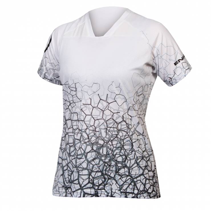 Endura Dámské tričko SingleTrack Print T bílé S