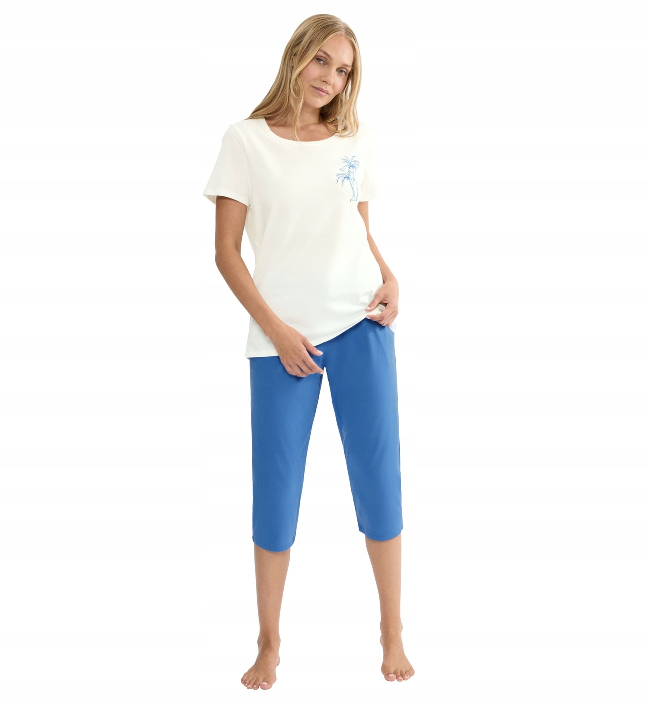 Triumph dvoudílné Dámské Pyžamo tričko a kraťasy 3/4 Sets Pk Capri 48