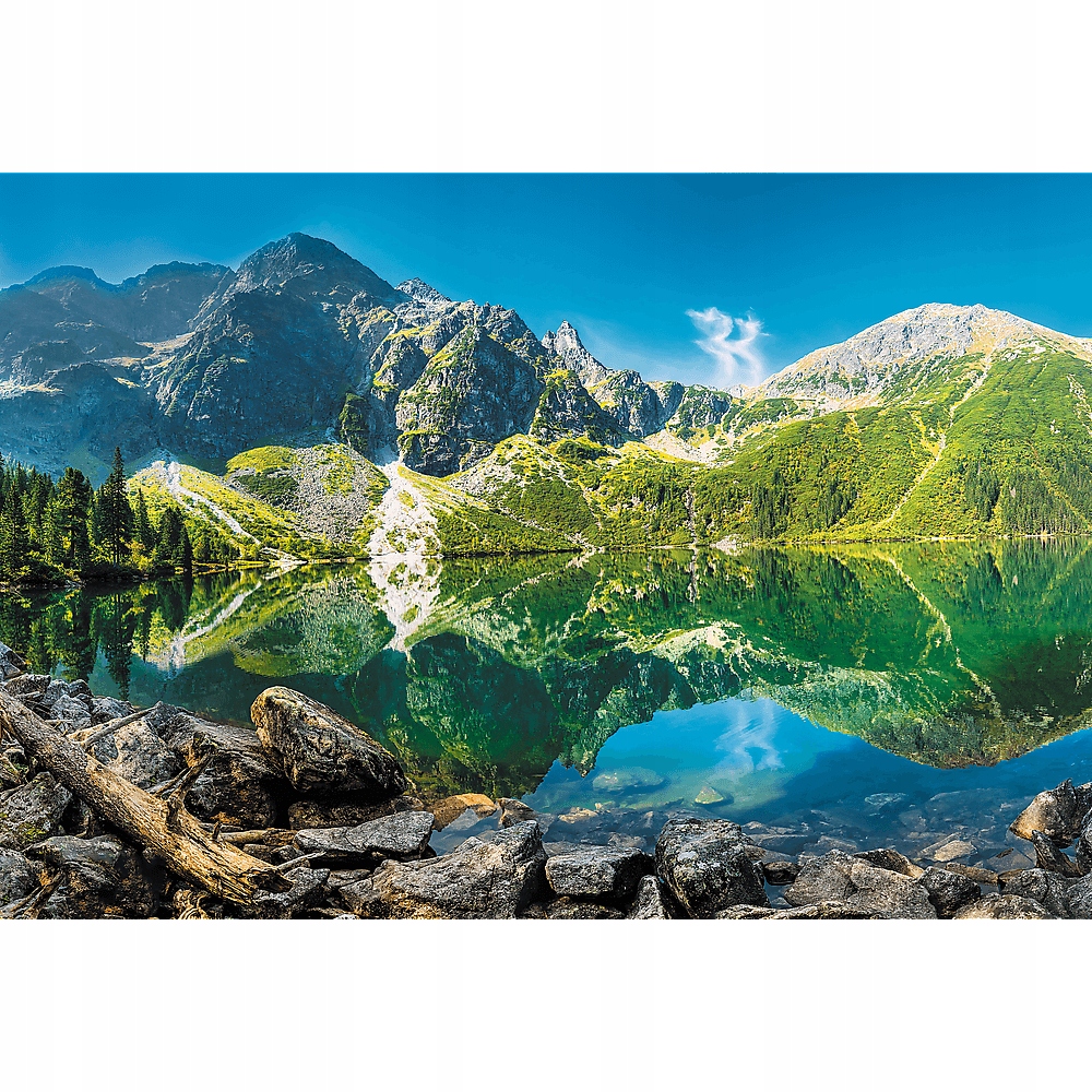 PUZZLE 1500 UKŁADANKA KRAJOBRAZ WIDOK GÓRY JEZIORO MORSKIE OKO TATRY TREFL