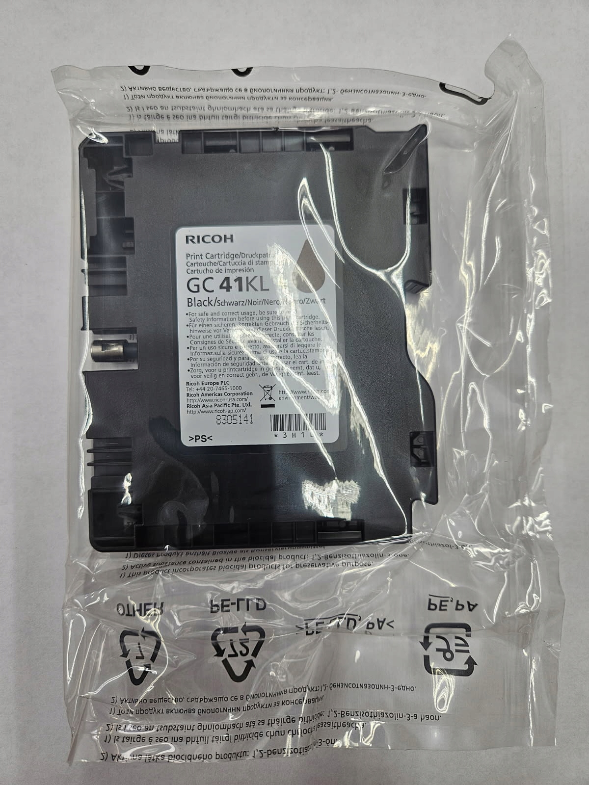 Tusz Ricoh GC41KL Gc 41KL Czarny