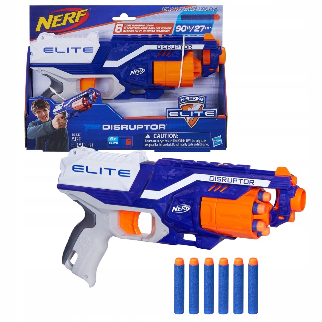 NERF N-STRIKE ELITE DISRUPTOR +20 STRZAŁEK+OKULARY Płeć chłopcy dziewczynki