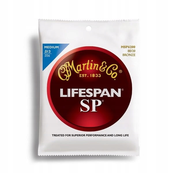 

Struny Martin Lifespan Sp 80/20 Bronze 13-56