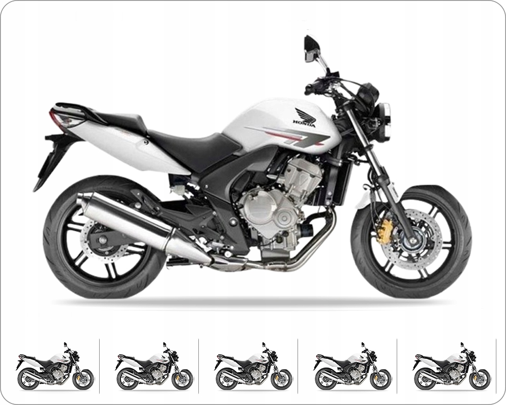 Samolepky Na Motocykl Juula Pro Honda Cbf 600 N 2010 Bílé NHA16