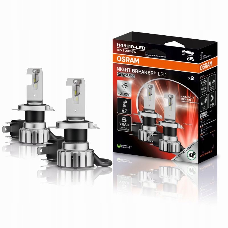 Osram Led žiarovky do auta Night Breaker Led Smart H4/H19 12V
