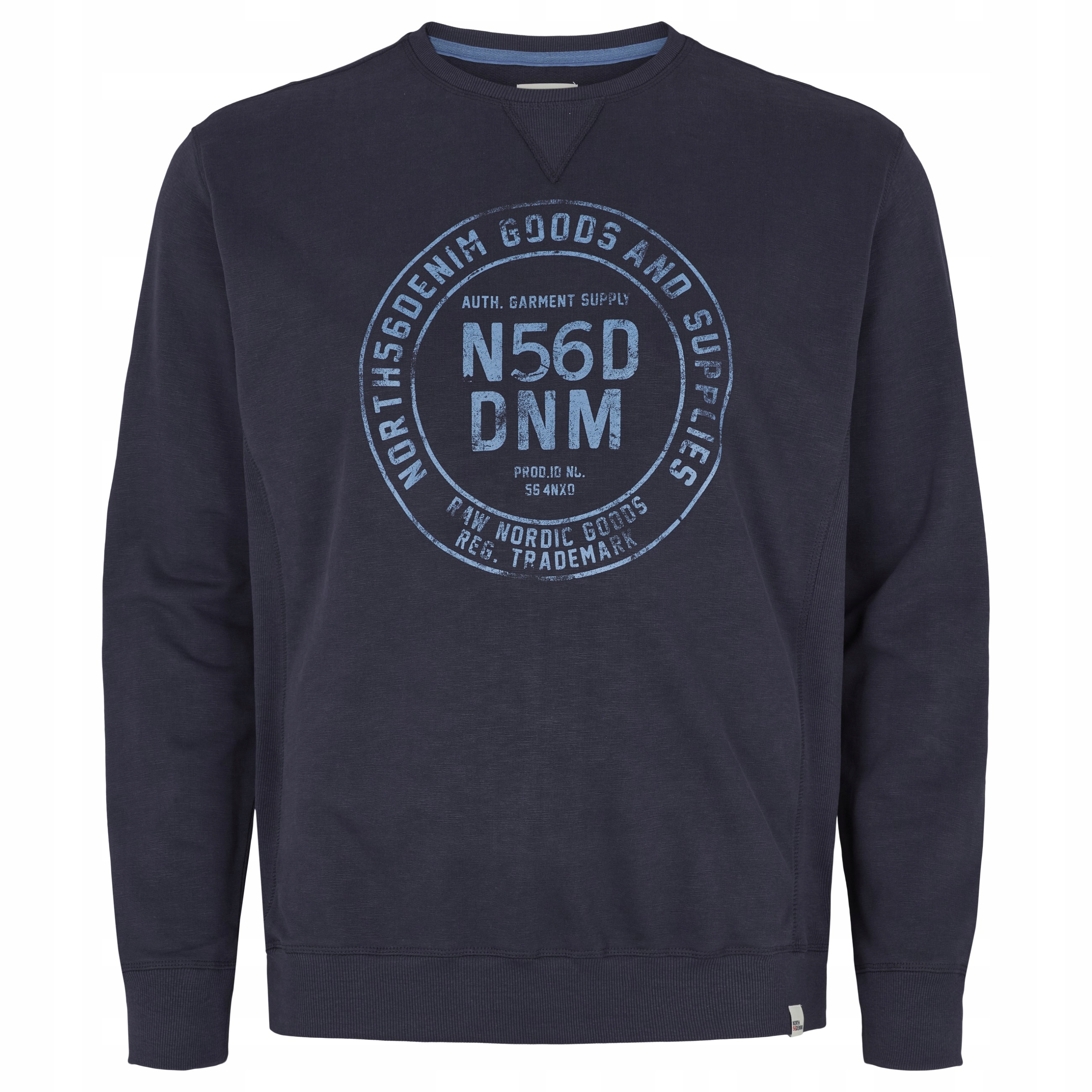 North 56 Denim Mikina Teplákovka Velké Velikosti, Tmavě Modrá, 3XL