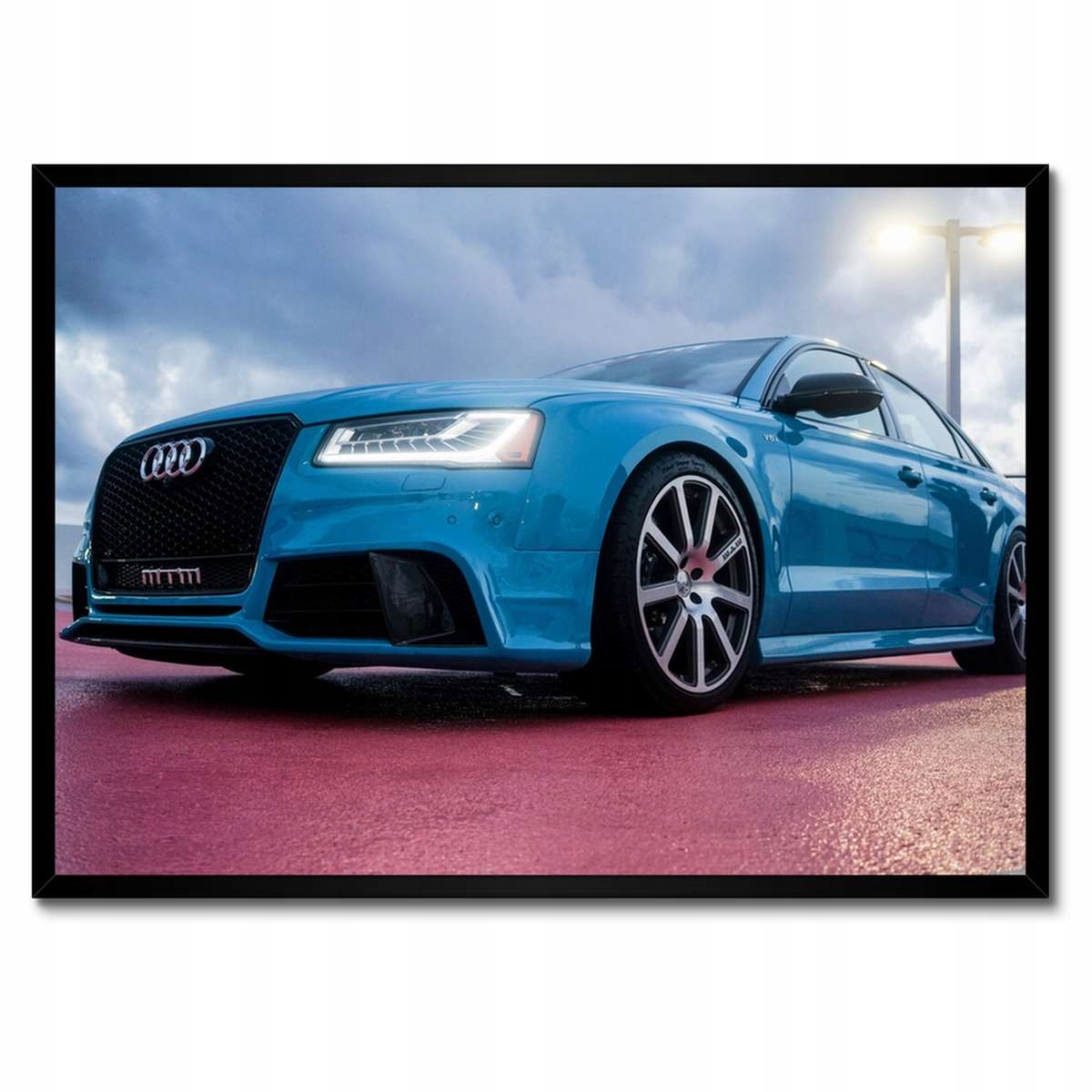 Plakáty v rámu 70x50 Modré Audi