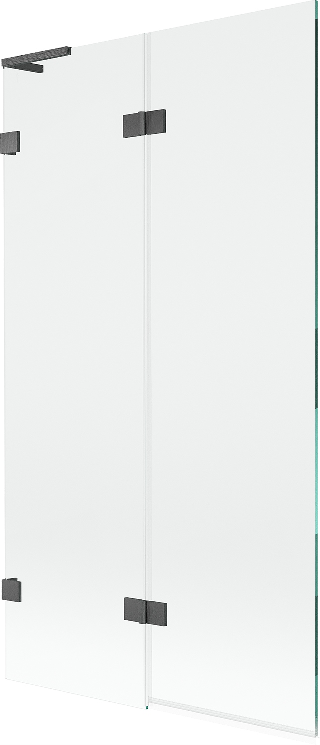 Mexen Lunar L vanová zástěna 2dílná levá 100 x 150 cm, transparentní, kartá